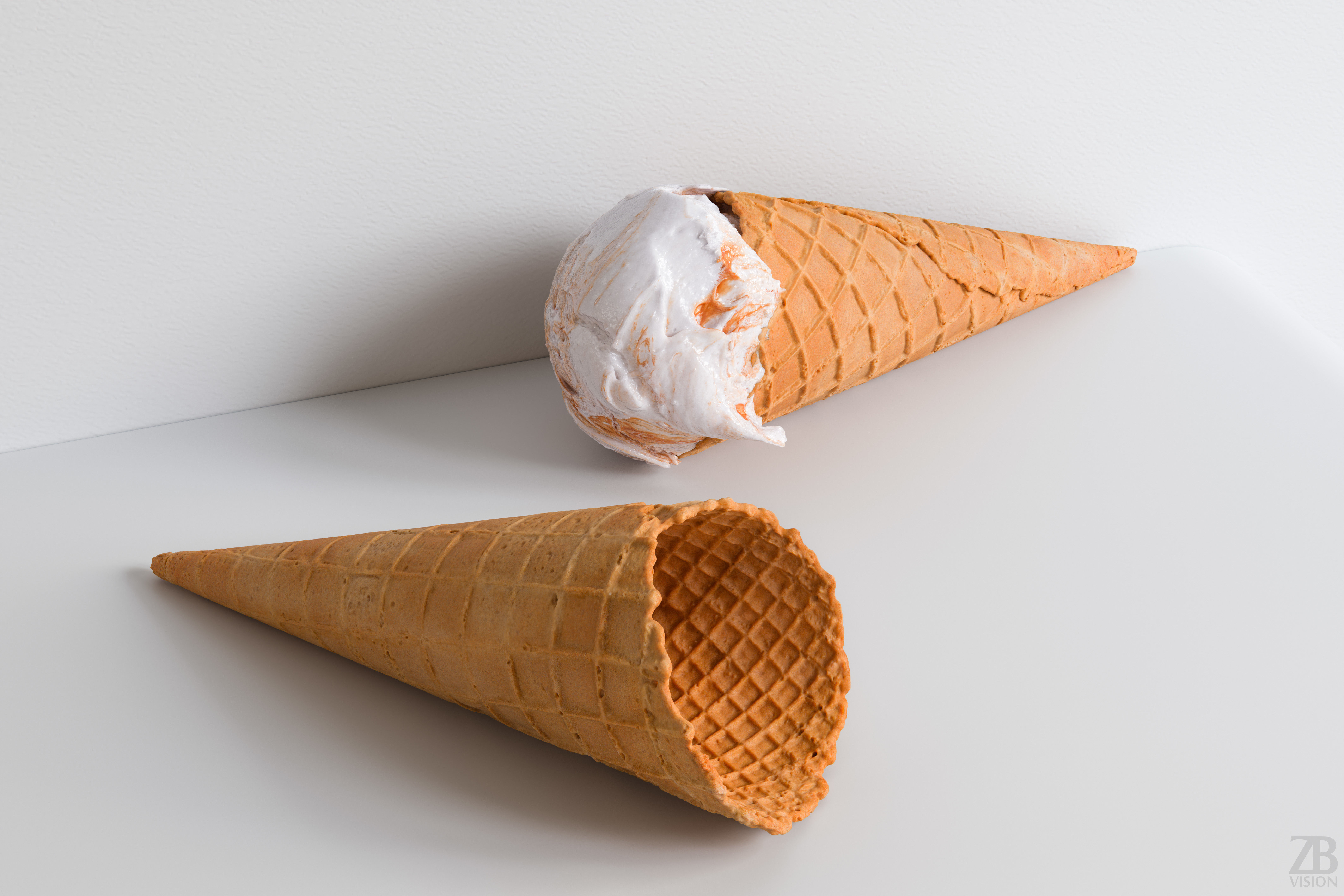 Ice Cream Cone 3D model_0