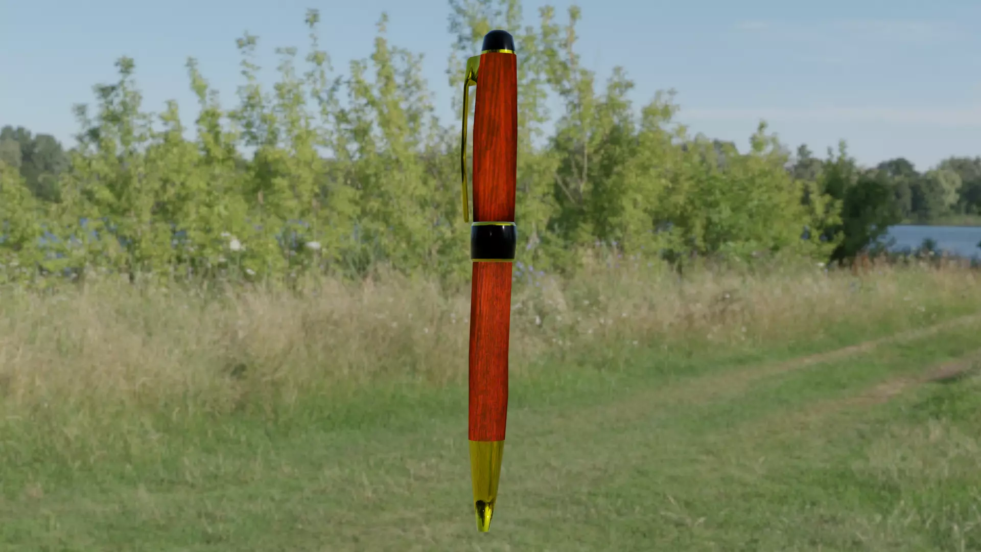 Fancy Pen Game Ready Free low-poly 3D model