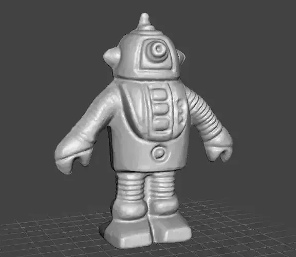 MONOCHROMATIC ROBOT VINTAGE FIGURE MODEL TOY ALIEN 70s 3D print model