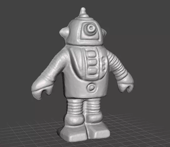 MONOCHROMATIC ROBOT VINTAGE FIGURE MODEL TOY ALIEN 70s 3D print model_0