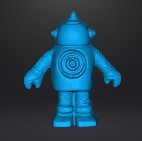 MONOCHROMATIC ROBOT VINTAGE FIGURE MODEL TOY ALIEN 70s 3D print model_7