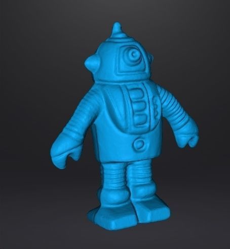 MONOCHROMATIC ROBOT VINTAGE FIGURE MODEL TOY ALIEN 70s 3D print model_8