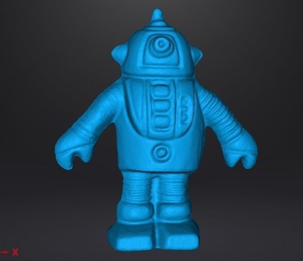 MONOCHROMATIC ROBOT VINTAGE FIGURE MODEL TOY ALIEN 70s 3D print model_6