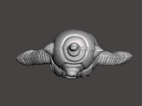 MONOCHROMATIC ROBOT VINTAGE FIGURE MODEL TOY ALIEN 70s 3D print model_4