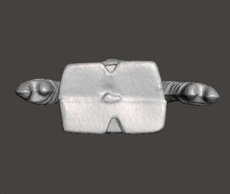 MONOCHROMATIC ROBOT VINTAGE FIGURE MODEL TOY ALIEN 70s 3D print model_5