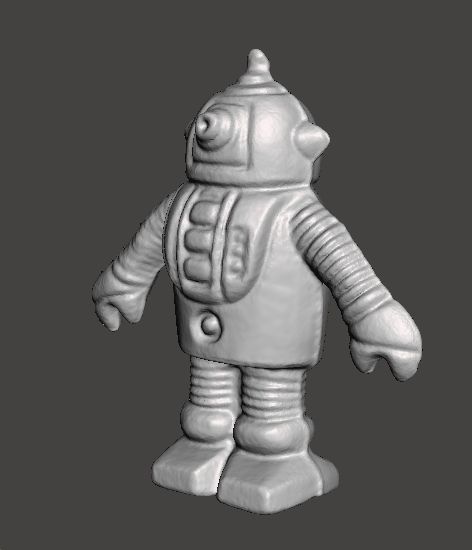 MONOCHROMATIC ROBOT VINTAGE FIGURE MODEL TOY ALIEN 70s 3D print model_3