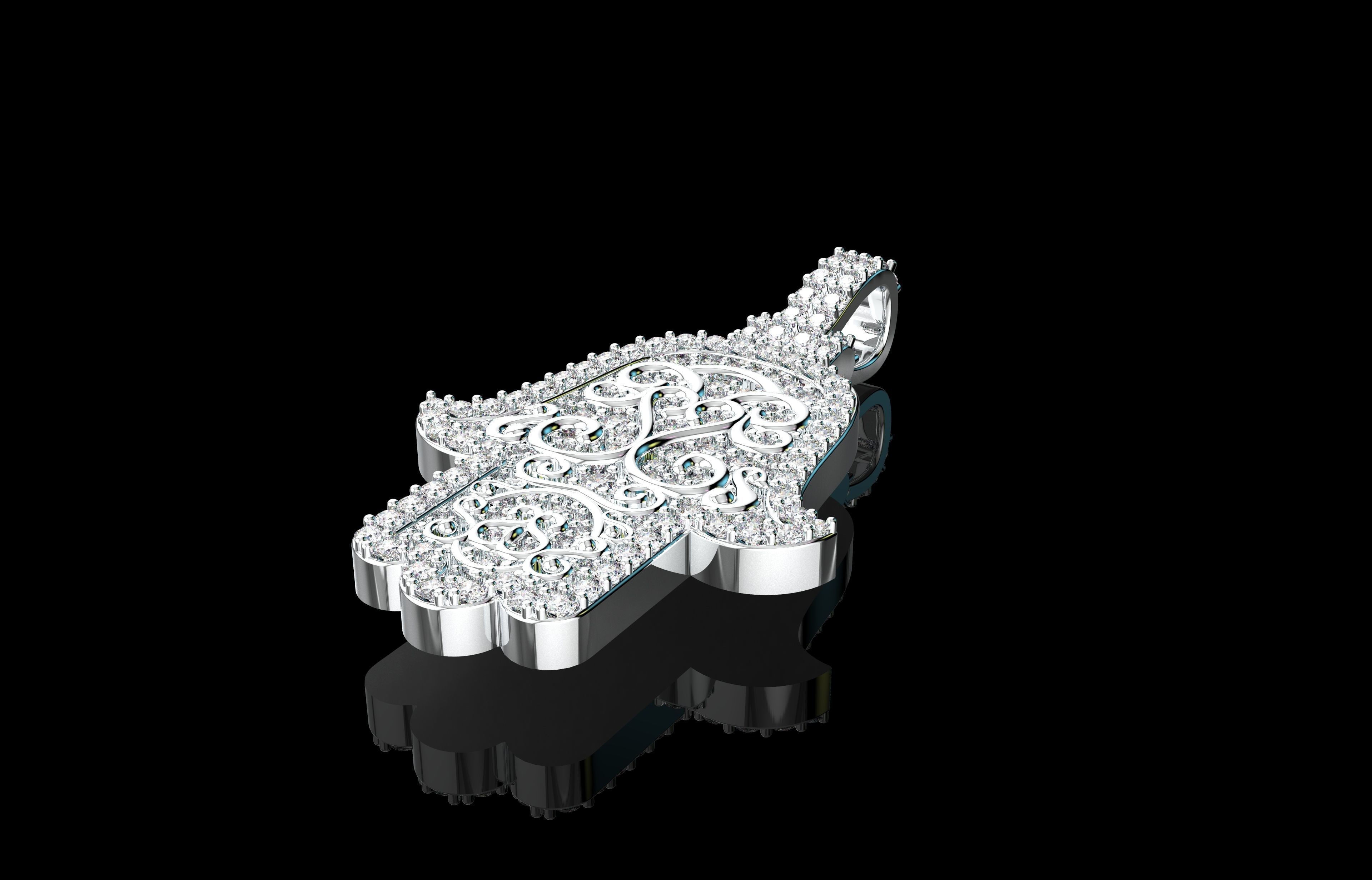 Hamsa Number 17 3D print model_22