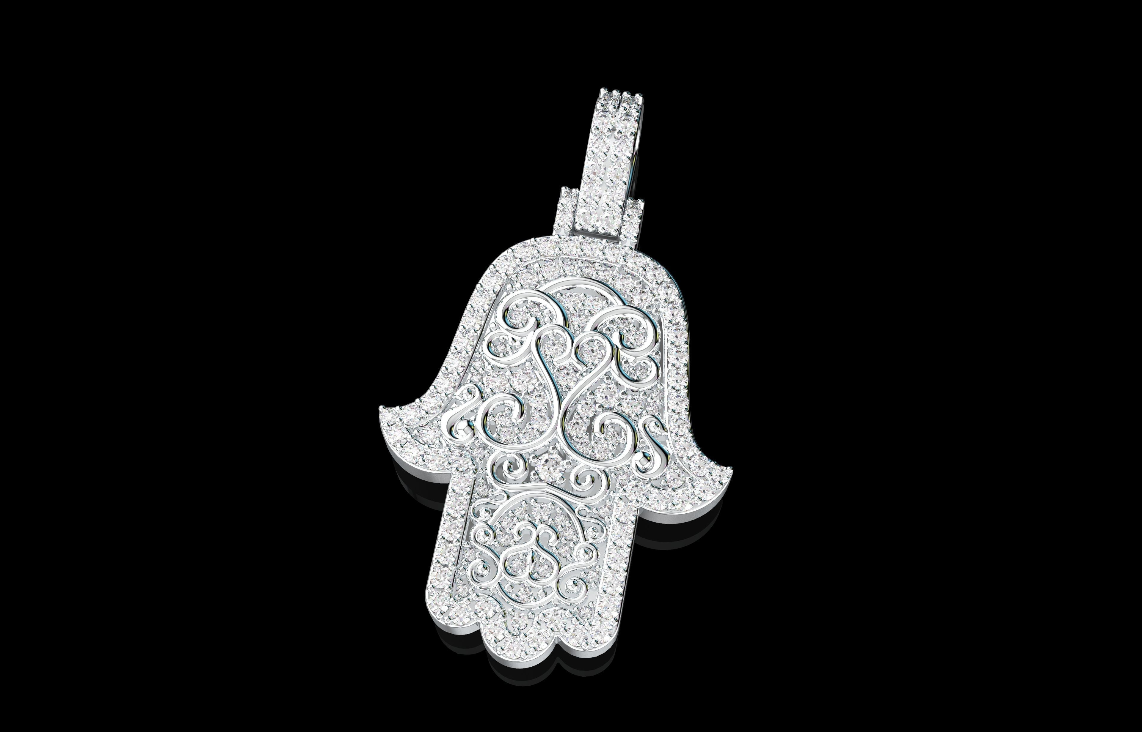 Hamsa Number 17 3D print model_20