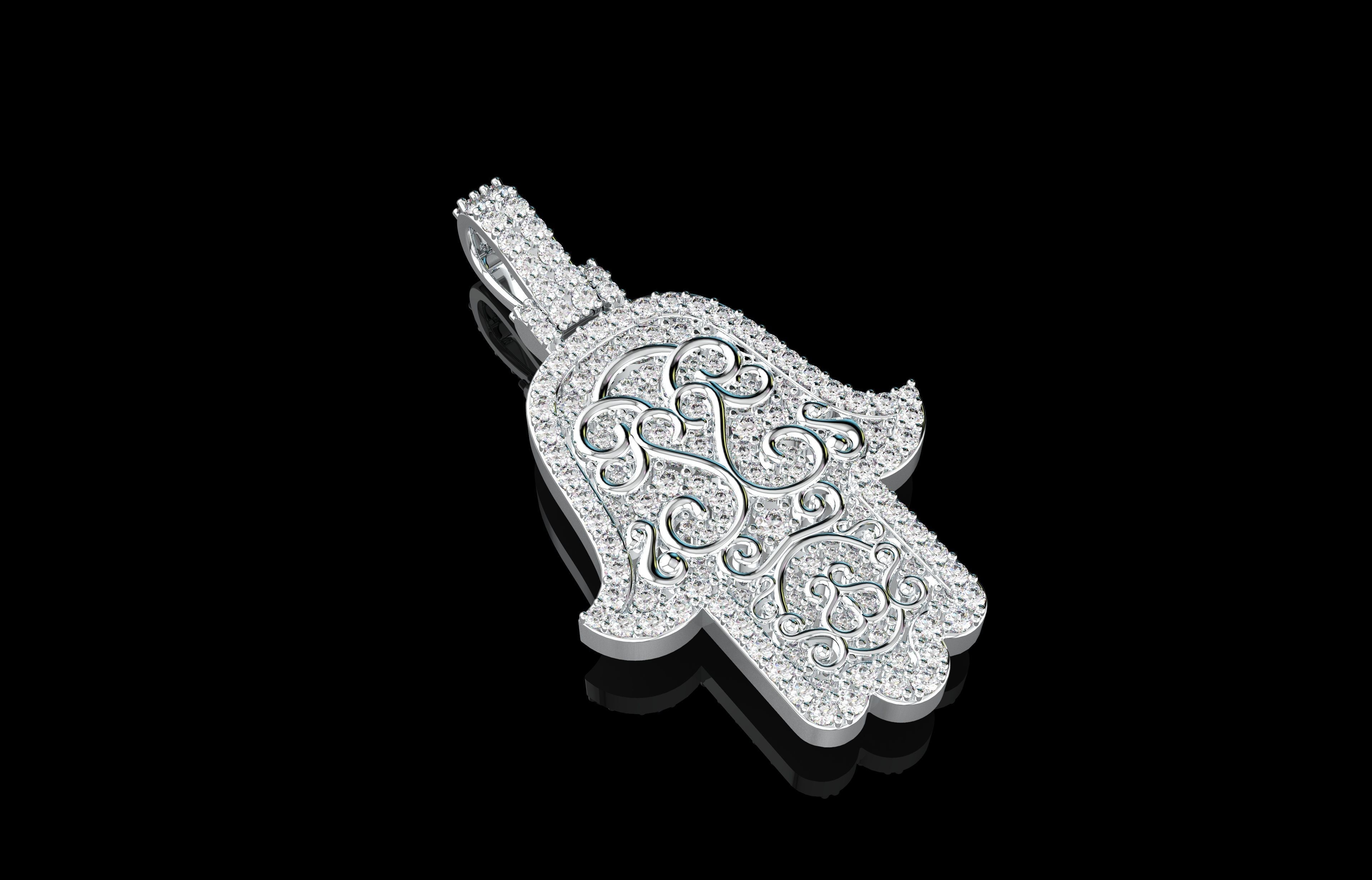 Hamsa Number 17 3D print model_19