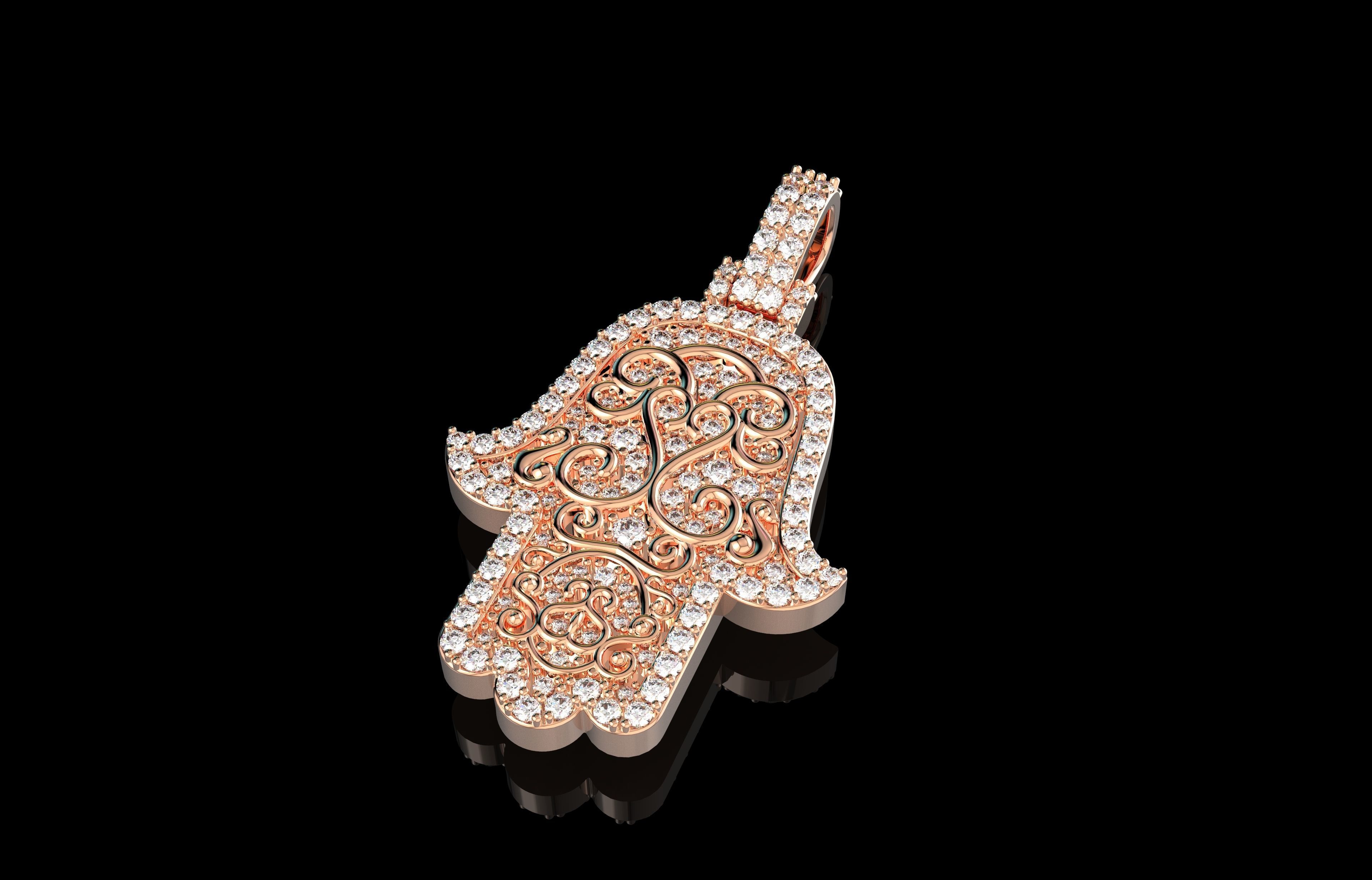 Hamsa Number 17 3D print model_30
