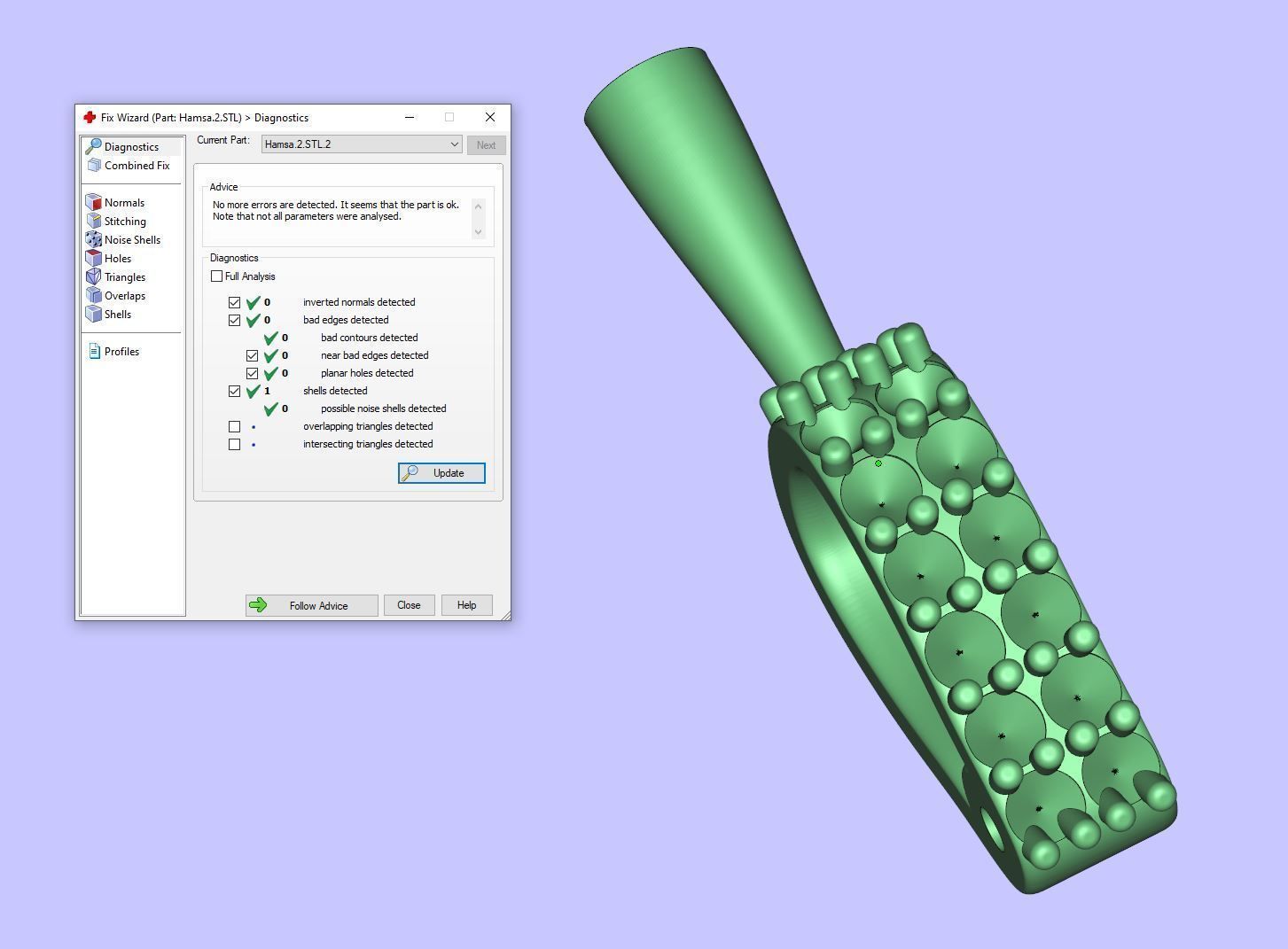 Hamsa Number 17 3D print model_35