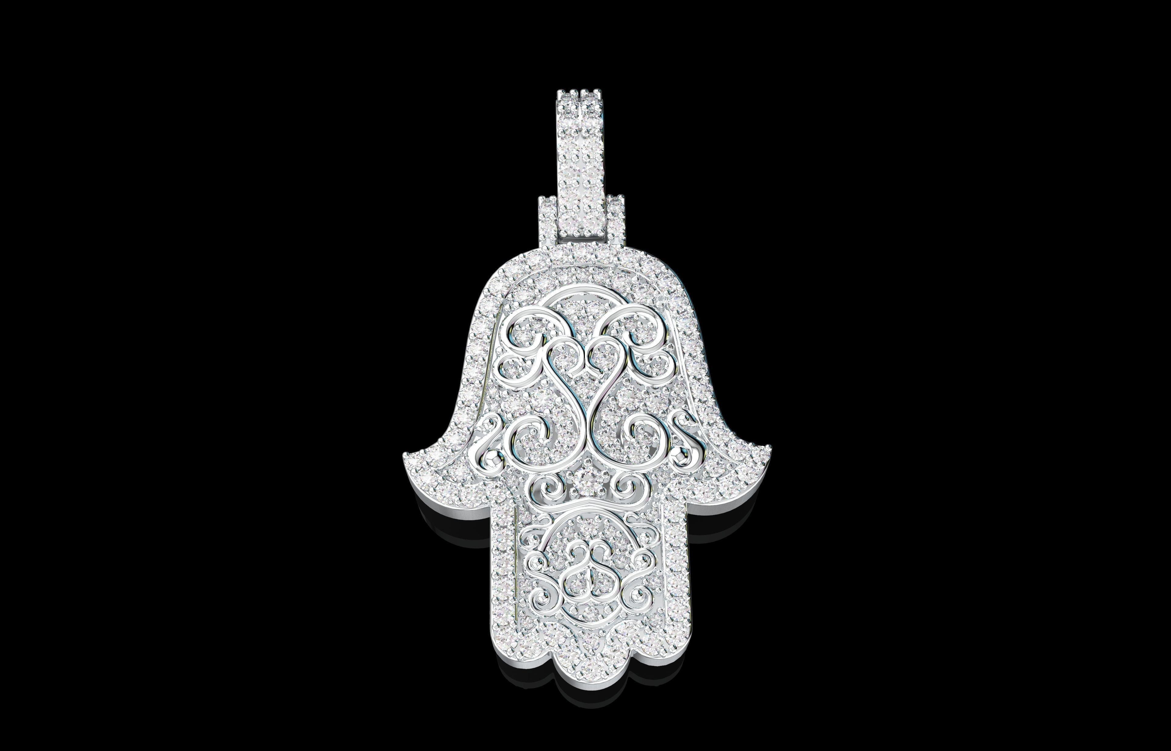 Hamsa Number 17 3D print model_21