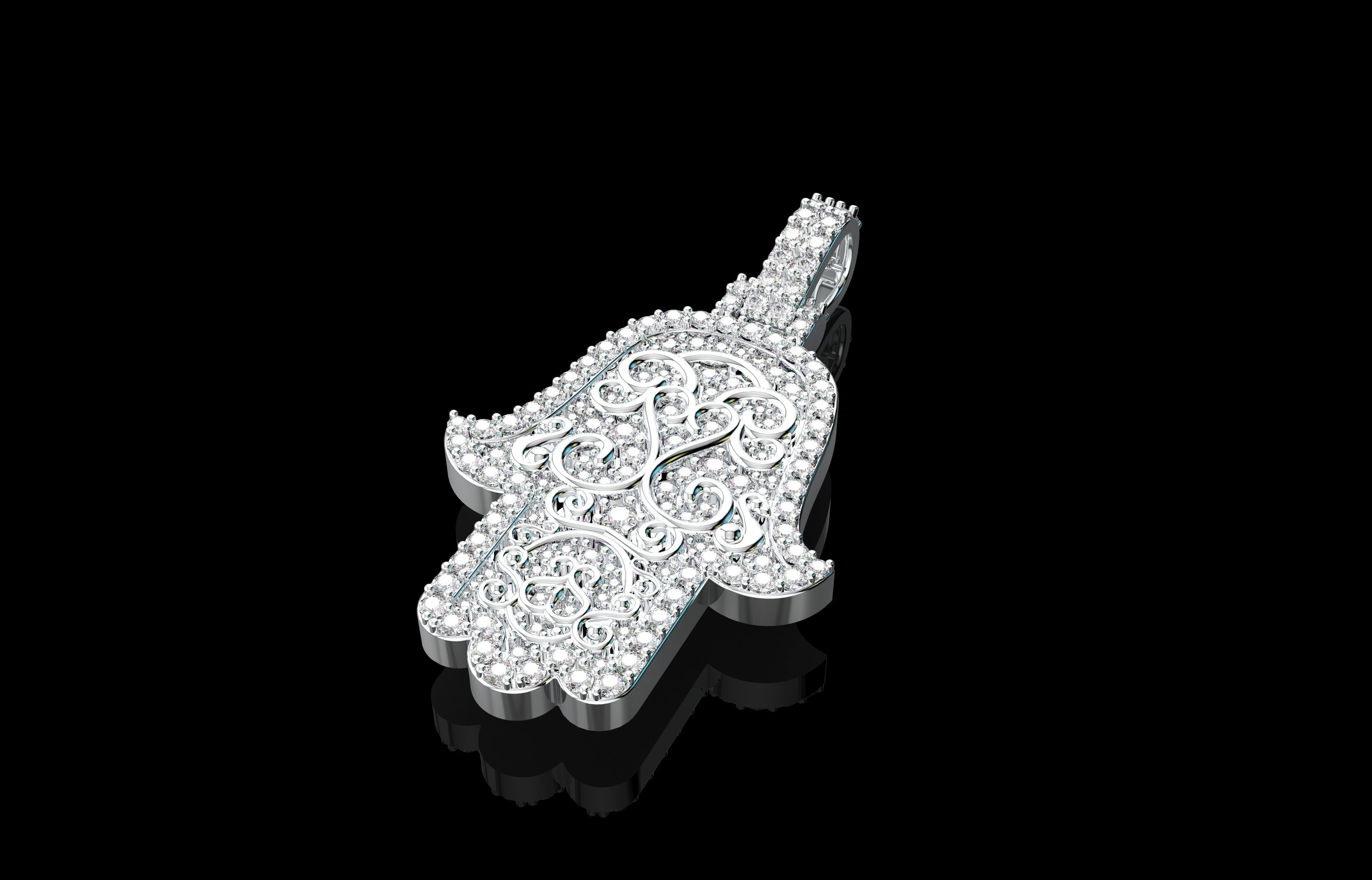 Hamsa Number 17 3D print model_18