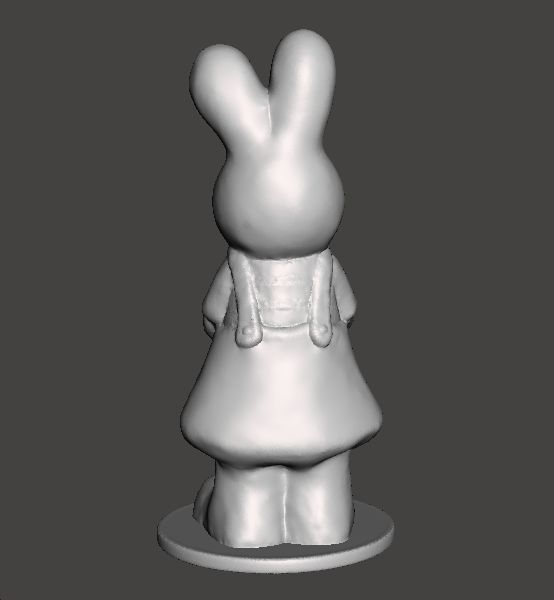 EASTER BUNNY WITH BASKET AND EGGS FIGURE MODEL ORNAMENT 3D print model_1