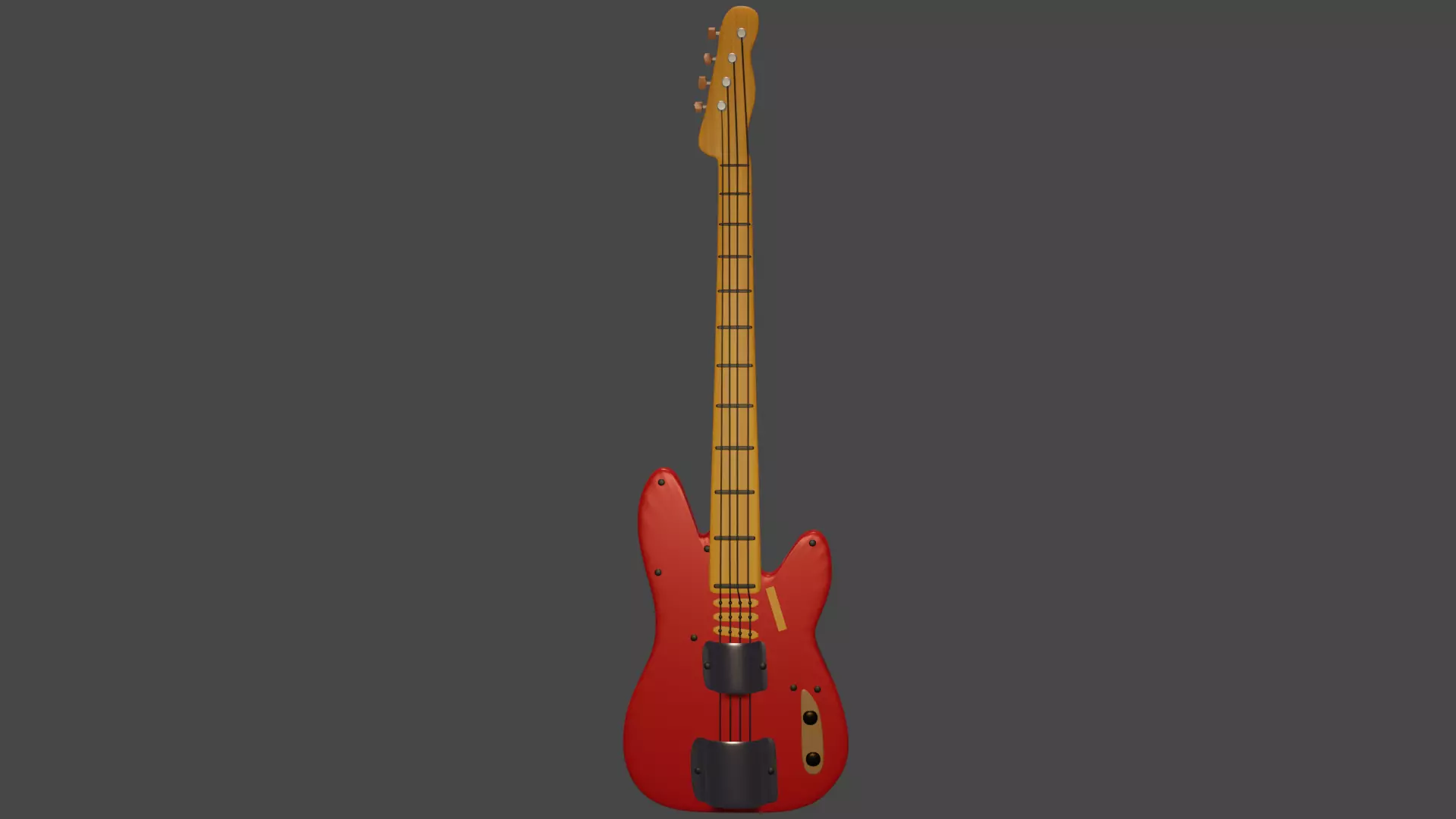 Rock and roll guitar 3D model_0