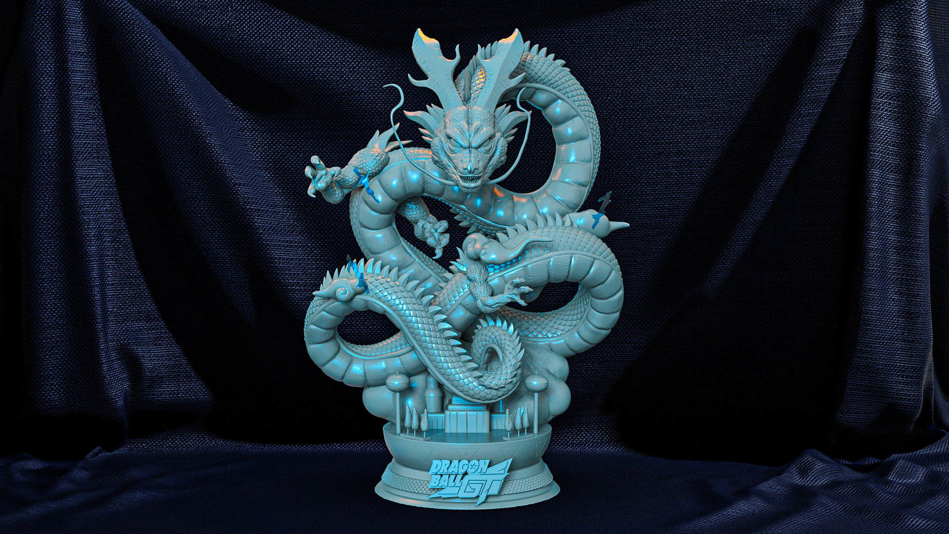 Red Shenron DragonBall GT 3D print model_3