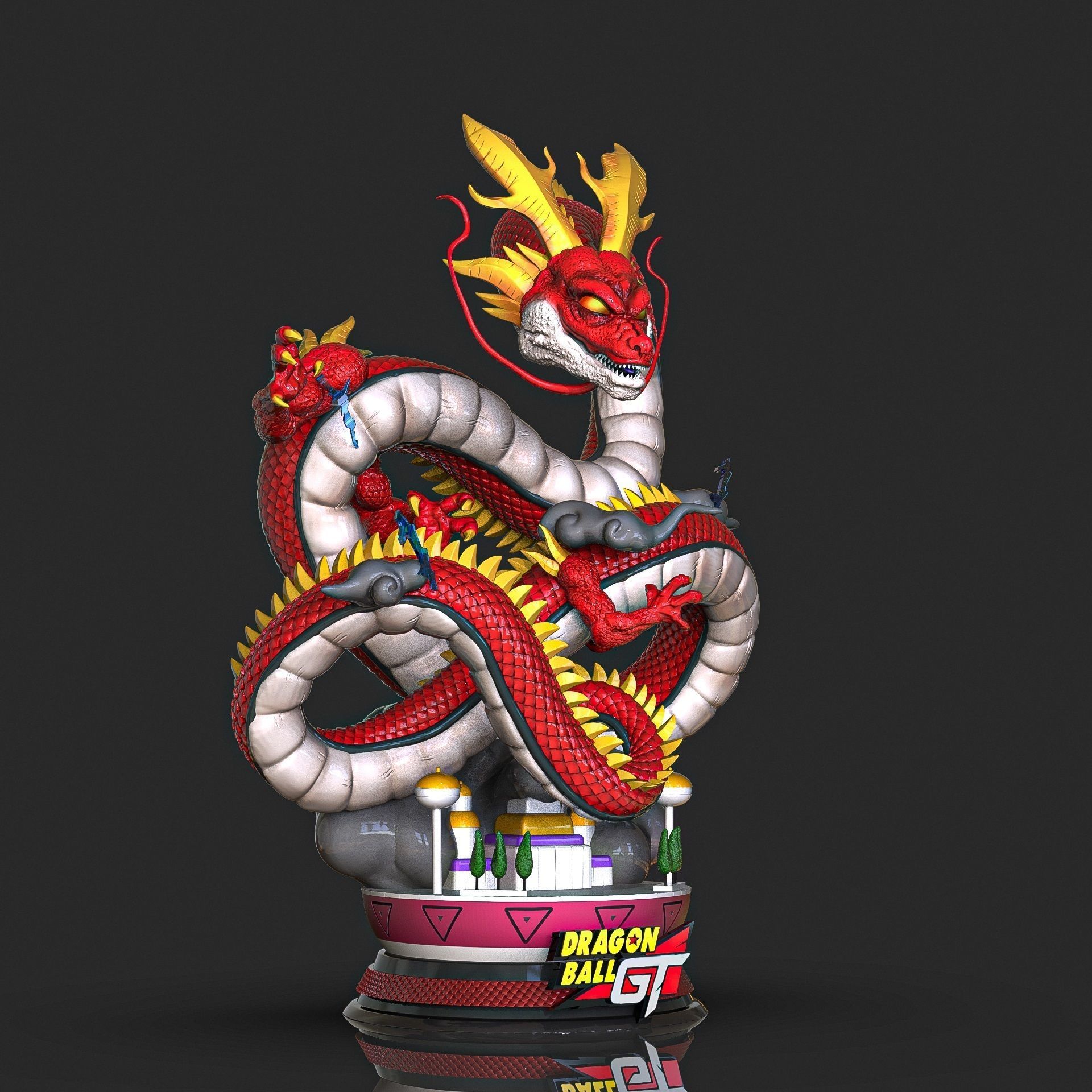 Red Shenron DragonBall GT 3D print model_5