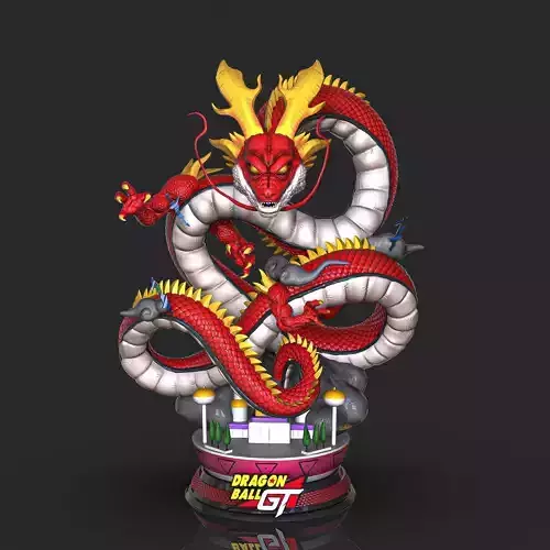 Red Shenron DragonBall GT 3D print model