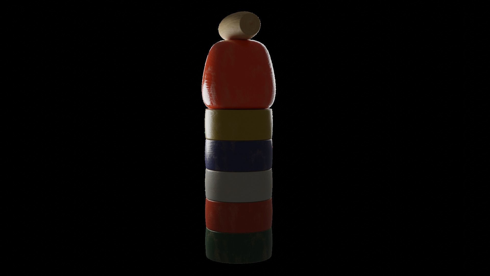 Daruma Otoshi 3D model_5