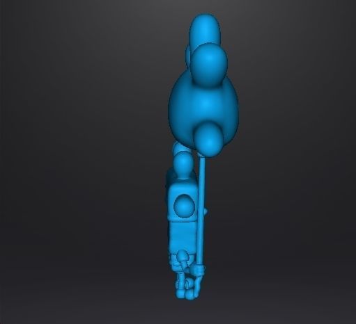 SPONGEBOB WITH BALLOON GLOVE WORLD FIGURE MODEL CARTOON 3D print model_9