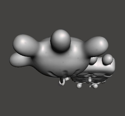 SPONGEBOB WITH BALLOON GLOVE WORLD FIGURE MODEL CARTOON 3D print model_4