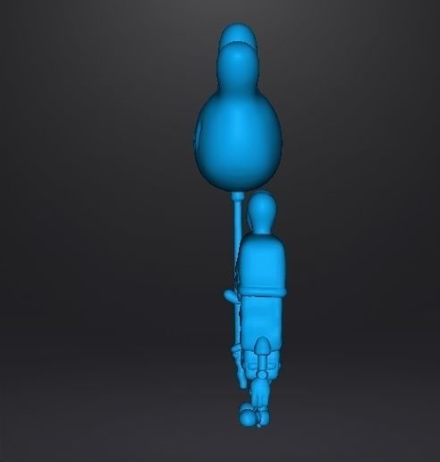 SPONGEBOB WITH BALLOON GLOVE WORLD FIGURE MODEL CARTOON 3D print model_7