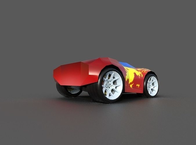 SPORTS COUPE CAR Low-poly 3D model 4