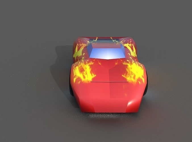 SPORTS COUPE CAR Low-poly 3D model 3