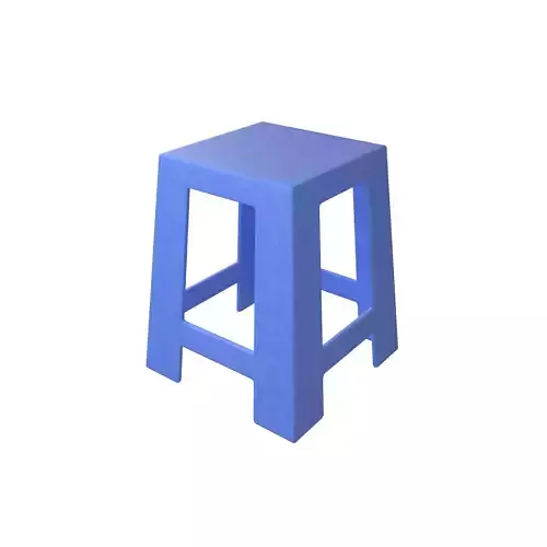 Plastic Stool Chair v1 002