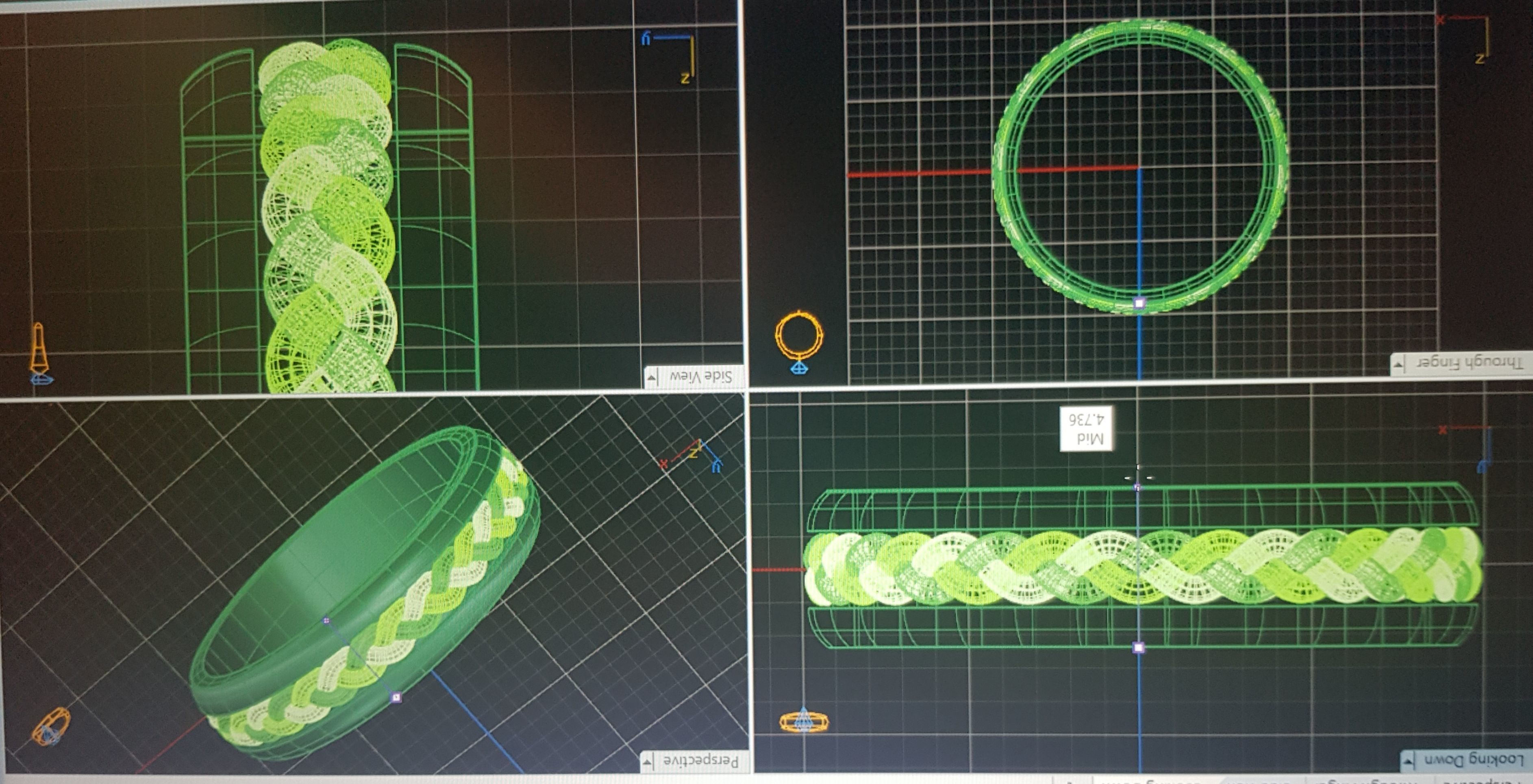  woven Ring 3D print model_9