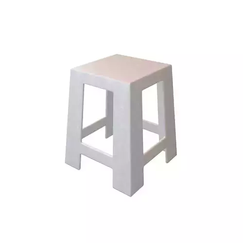 Plastic Stool Chair v1 005 Low-poly 3D model
