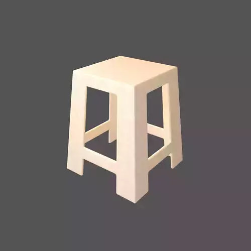 Plastic Stool Chair v1 006