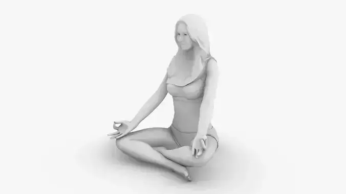 Woman meditating
