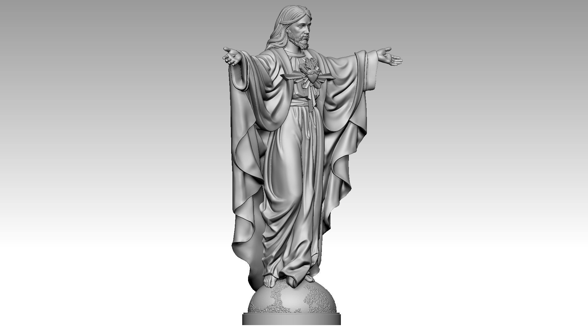 Christ The King 3D print model_1