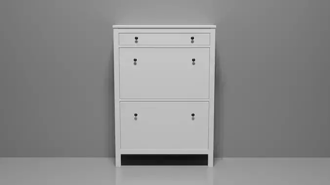 HEMNES Shoe Cabinet white IKEA inspired