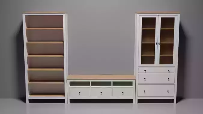Hemnes TV storage combination IKEA inspired