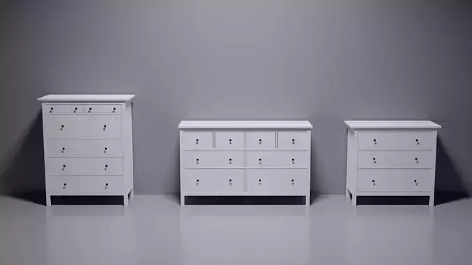 Hemnes Chest of 3 and 6 and 8 drawers inspired by IKEA HEMNES