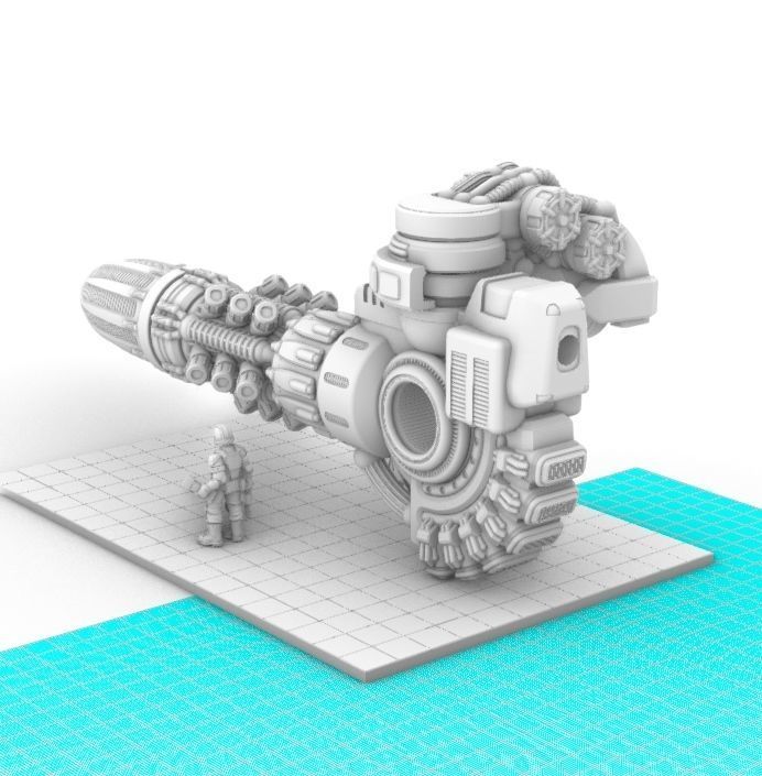 Project Gigante-Krakenbreaker Plasma Cannons - Upgrades 3D print model_3