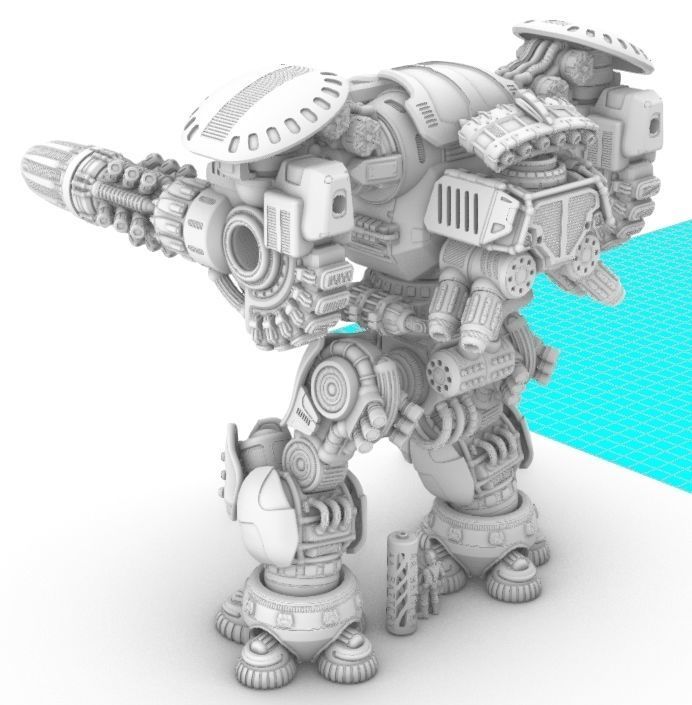 Project Gigante-Krakenbreaker Plasma Cannons - Upgrades 3D print model_5