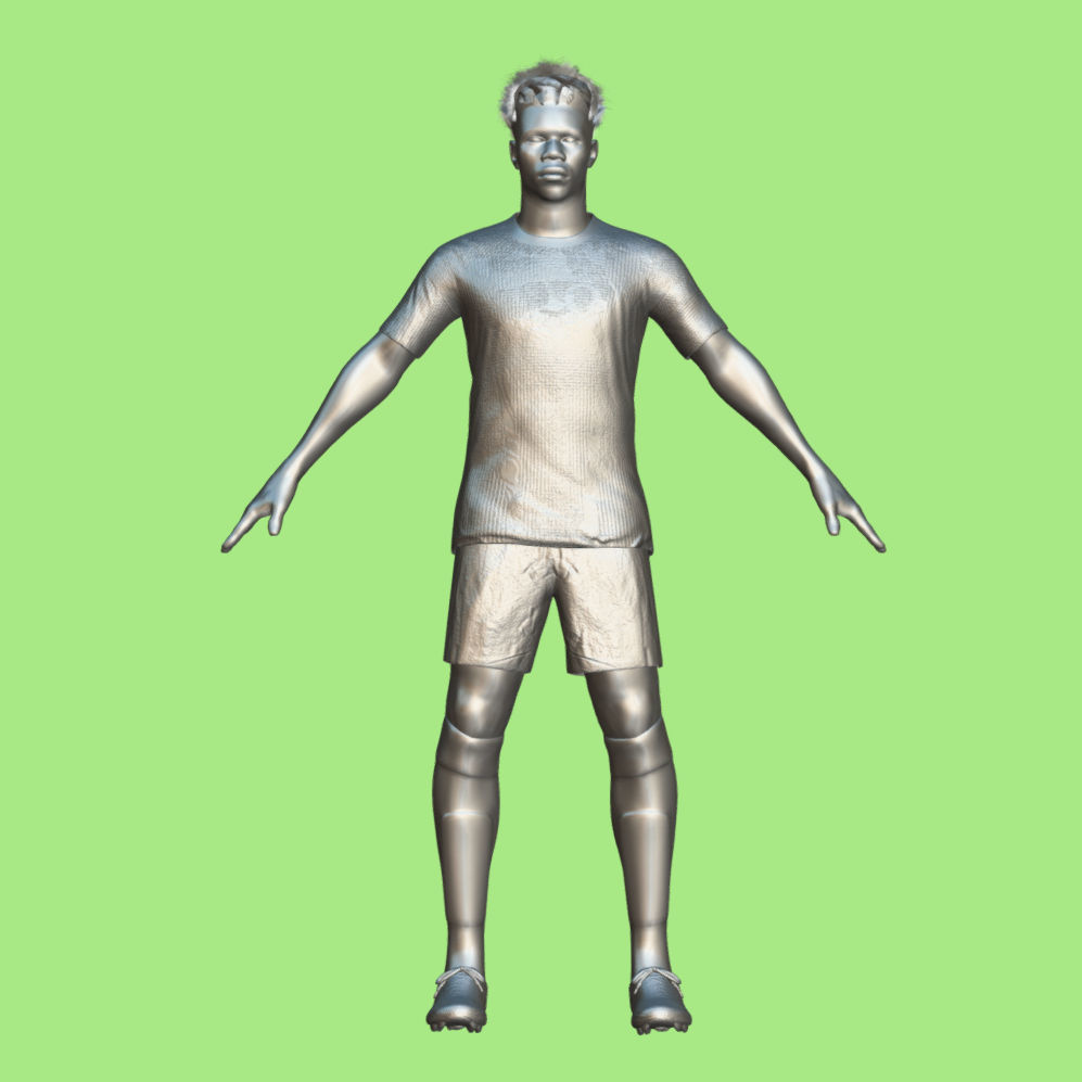 T-Pose Rigged Tchouameni Real Madrid 23-24 3D model_3
