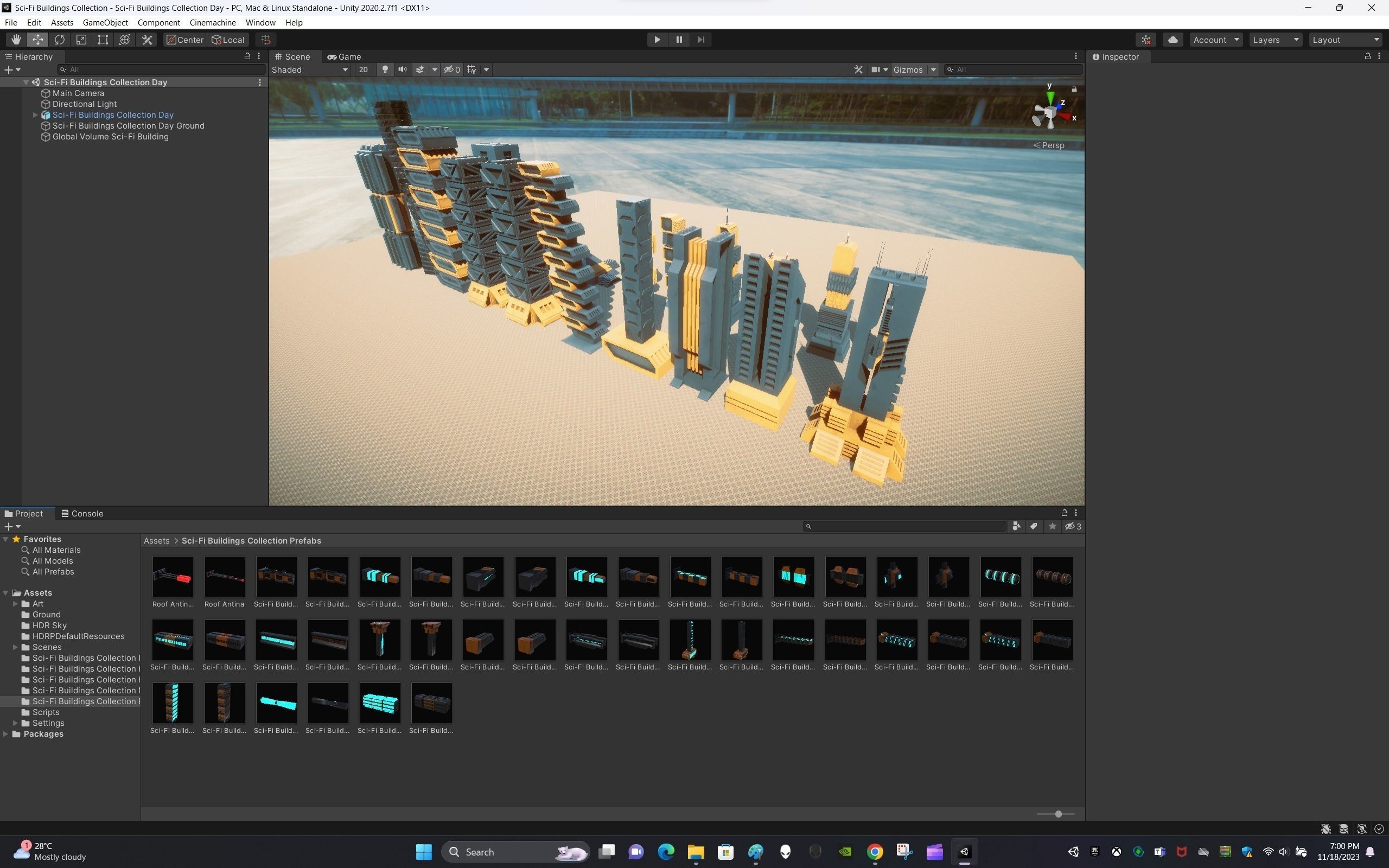 Sci-Fi Buildings Collection Low-poly 3D model_12