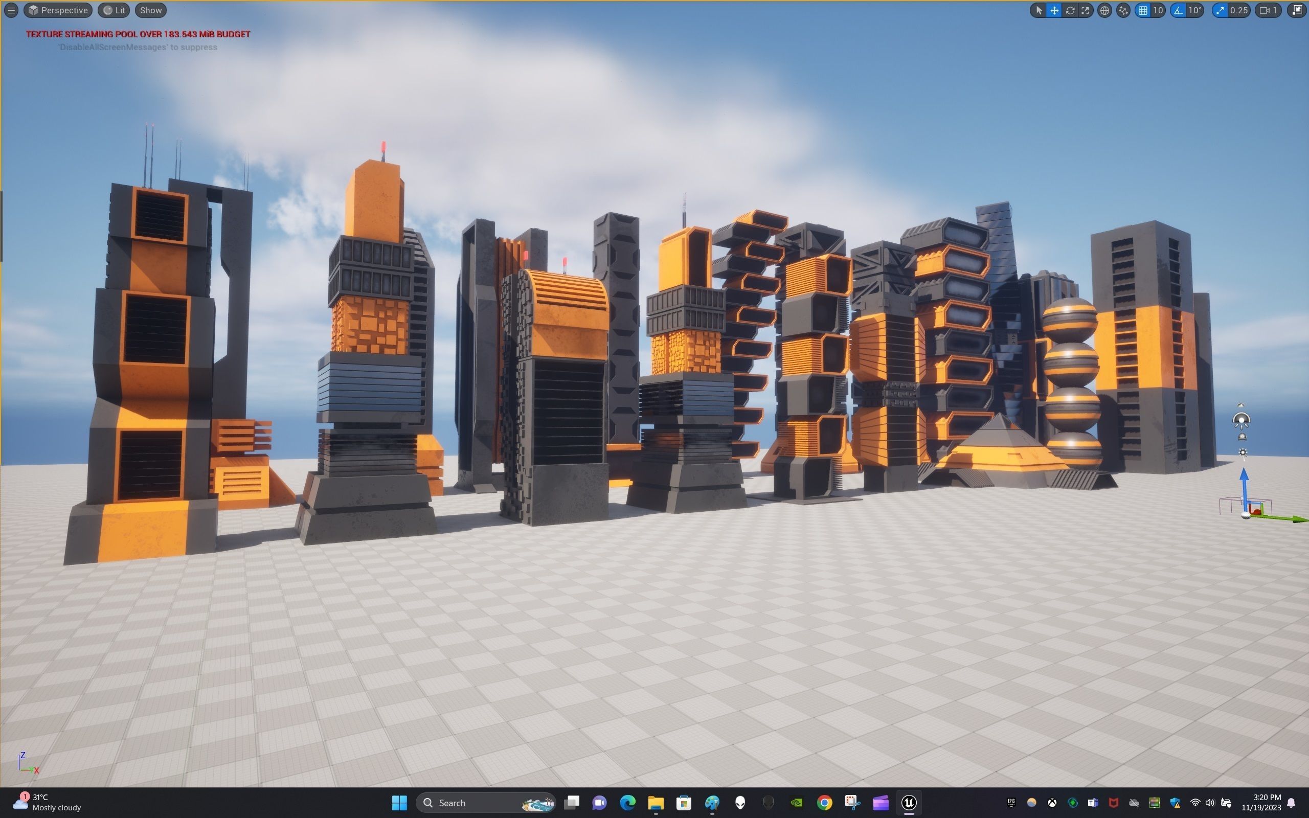 Sci-Fi Buildings Collection Low-poly 3D model_25