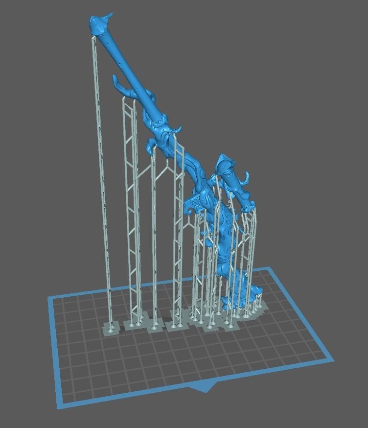 Wooden sniper rifle 3d print 3D print model_1