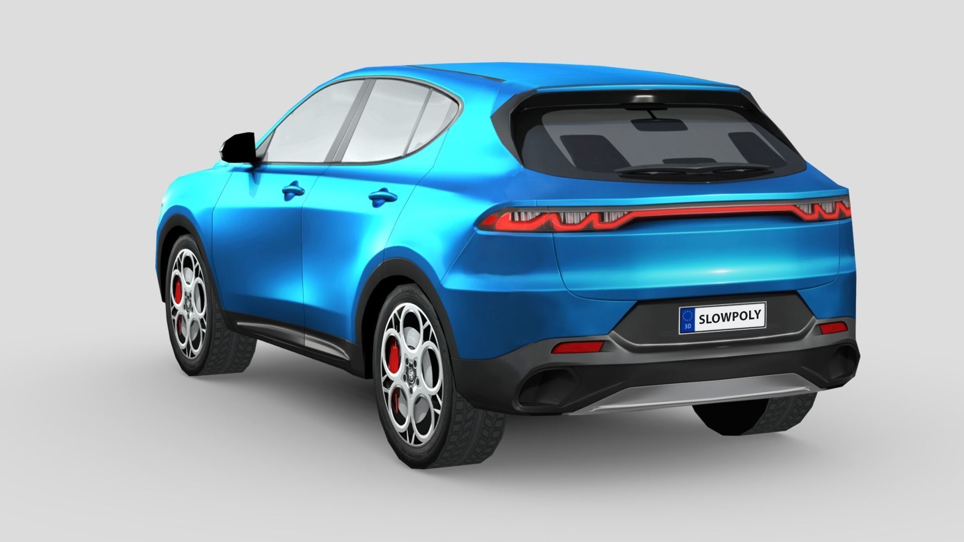 Alfa Romeo Tonale 2023 Low-poly 3D model_1