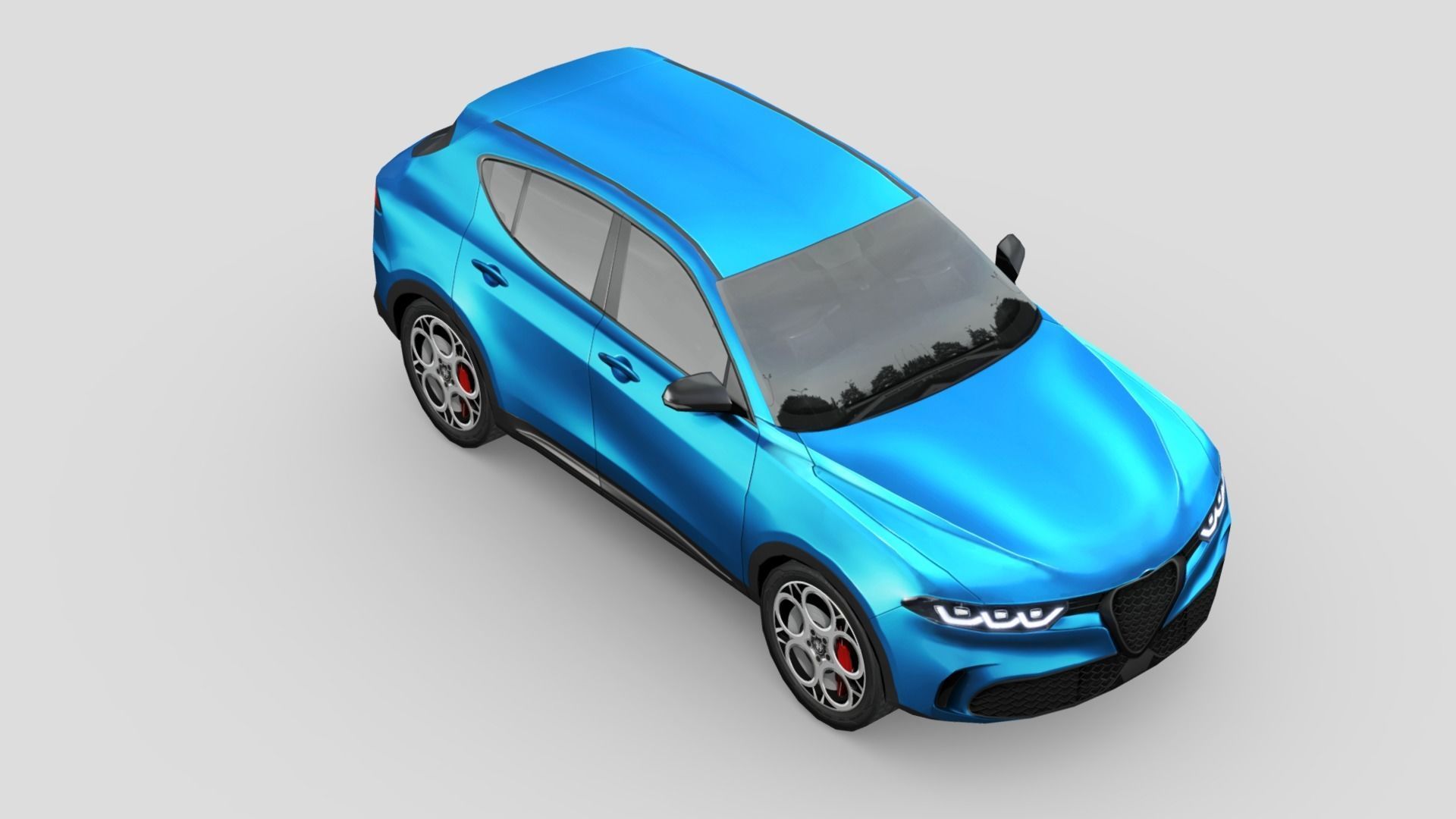 Alfa Romeo Tonale 2023 Low-poly 3D model_3