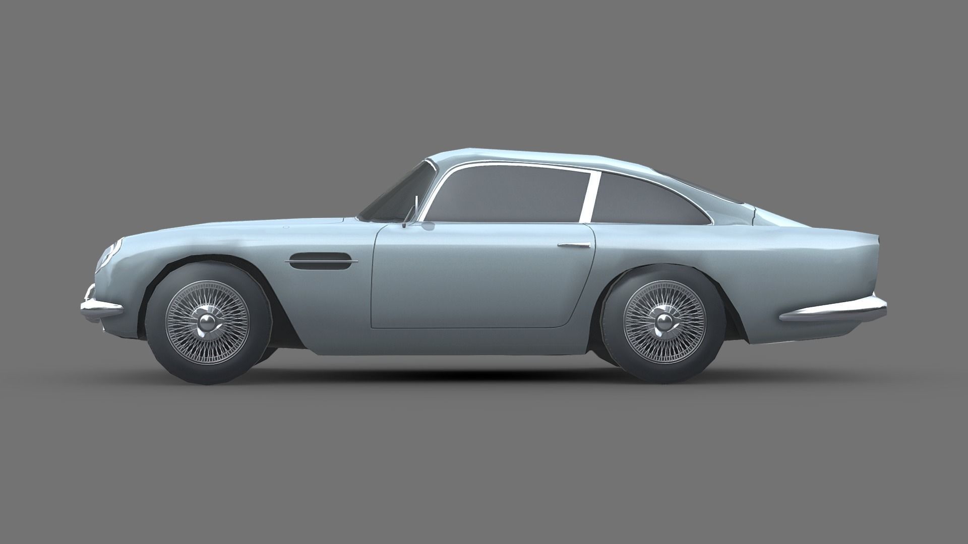 Aston Martin DB5 Classic Low-poly 3D model_2