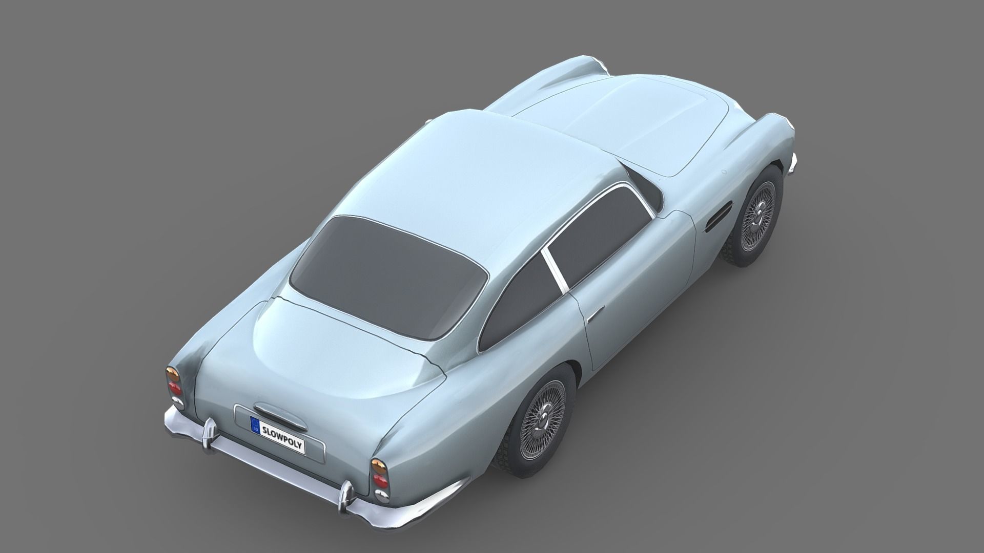 Aston Martin DB5 Classic Low-poly 3D model_4