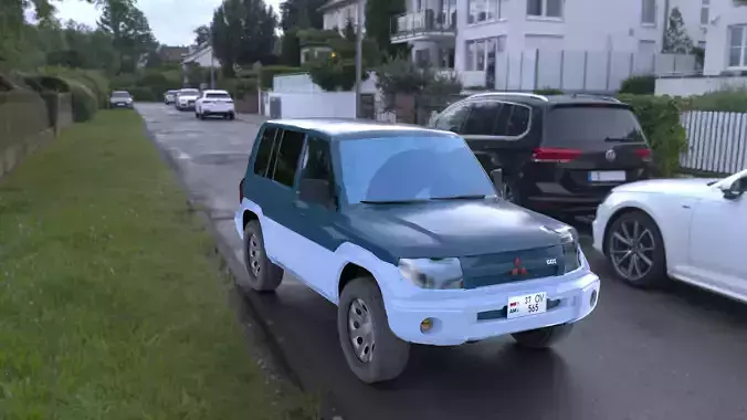Mitsubishi Pajero Io Low Poly
