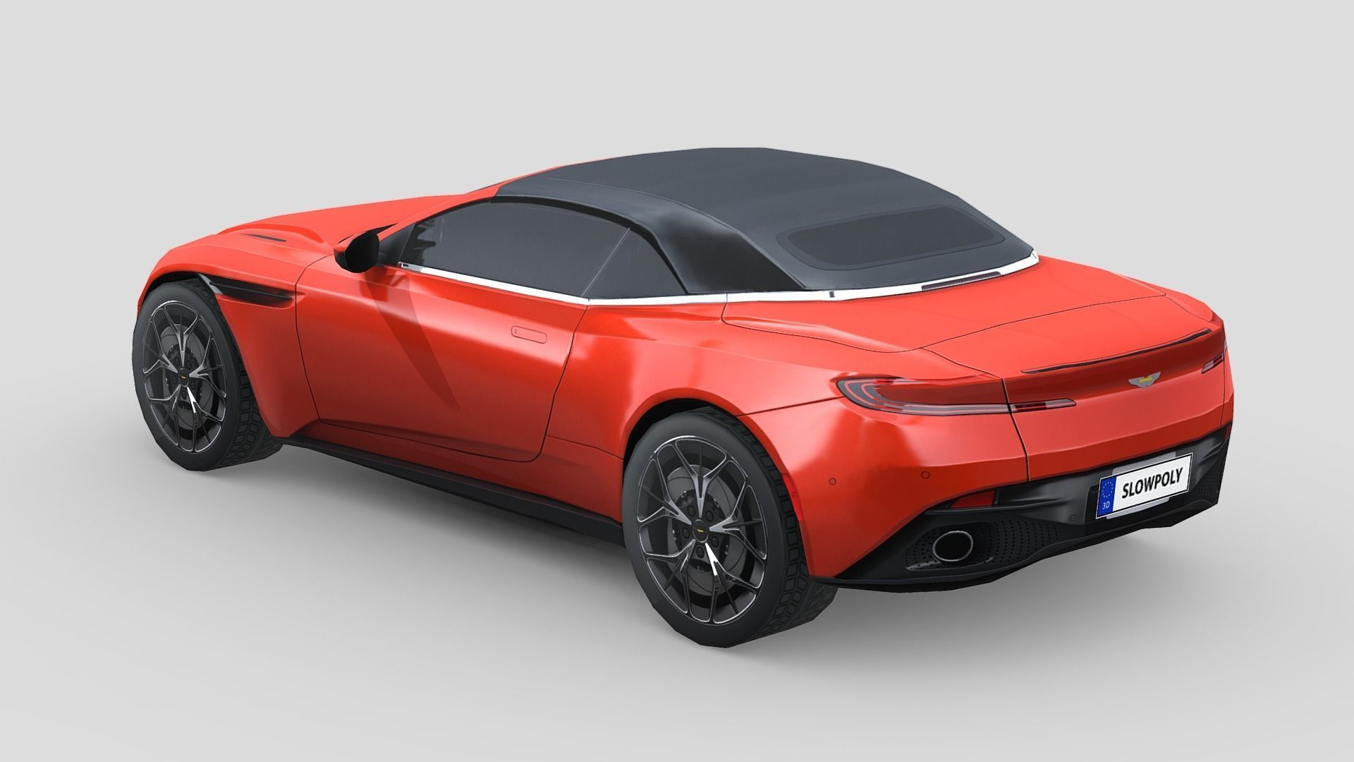 Aston Martin DB11 Volante 2019 Low-poly 3D model_1