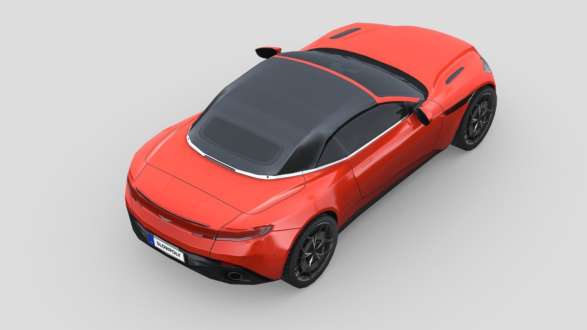 Aston Martin DB11 Volante 2019 Low-poly 3D model_4